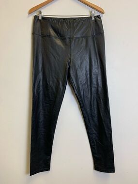 bagatelle sport Black Faux Leather Leggings